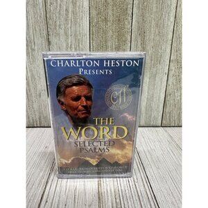 Vtg The World Selected Psalms Cassette Tape by Charlton Heston New in Plastic